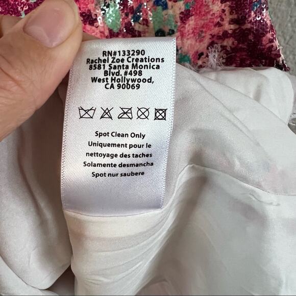 Rachel Zoe Pink Floral Mini Dress - Picture 12 of 13